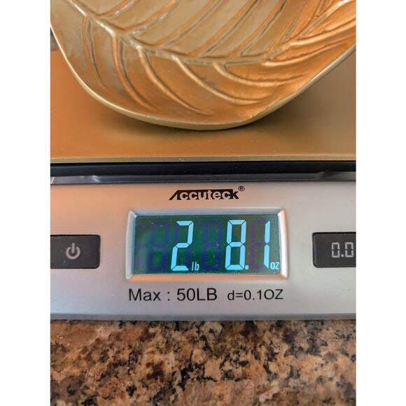 Ikea Markniva Leaf Decorations Gold Gilt Cast Metal Shelf Decor Bookends Pair 2 - Picture 12 of 12